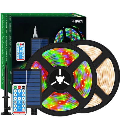 Multi Scene Practical Solar LED Strip Lights, Εσωτερική αδιάβροχη ταινία LED RGB