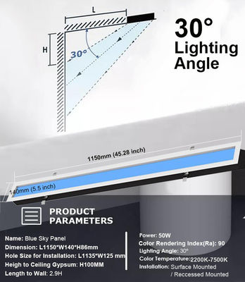 Αγορά Ηλεκτρική ενέργεια 100-240V LED φωτισμός οροφής προσομοιώνει το φυσικό φως και το γαλάζιο ουρανό με ισχύ 40watt ηλεκτρονική κατασκευή
