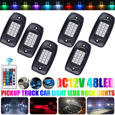 Αγορά Αδιάβροχο LED RGB Rock Lights Kit APP Control Multi Function ηλεκτρονική κατασκευή