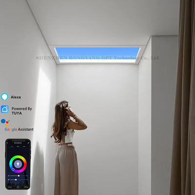 CRI 90 50W τεχνητά πάνελ φεγγίτη, 2700K-6500K Fake Sunshine Light