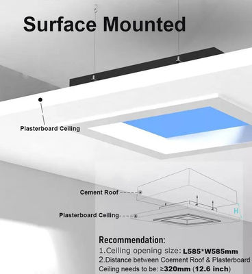 75W Flat Panel νυχτερινό φως για ευέλικτες εφαρμογές CCT 2100K-7500K
