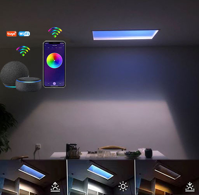 CRI 90 6000lm Artificial Sunlight Panel 110VAC Κιρκάδιος ρυθμός για γραφείο