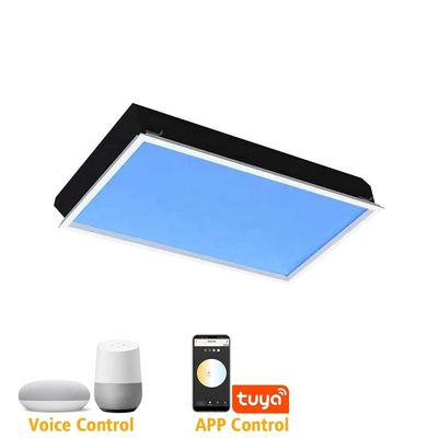 110VAC Virtual Artificial LED Panel Skylight Dimming 60x120 CCT 6500K 8000lm
