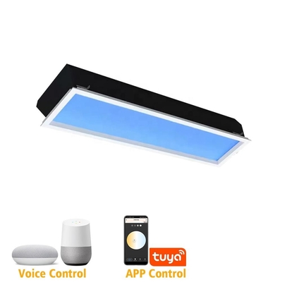 Έξυπνο LED Ψεύτικο Φωτιστικό Οροφής - Πάνελ 1ft x 4ft, 80W Ενεργειακά Αποδοτικό, Ρυθμιζόμενο Λευκό Φως (2100K-7800K), Λειτουργεί με Tuya, Google Assistant, Zigbee & DALI-2