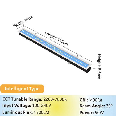 Ενεργειακή εξοικονόμηση 50 W LED οροφικό φως για θεραπεία L1150 XW140 X H86mm
