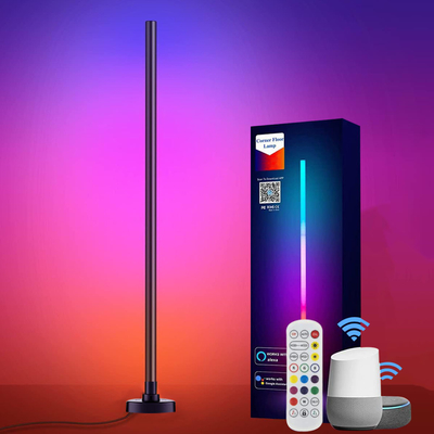 Γωνιακό φωτιστικό CCT 2500K-6500K RGB, γωνιακό φωτιστικό δαπέδου LED με δυνατότητα ρύθμισης χρώματος