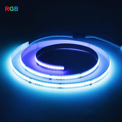 Πρακτική λωρίδα LED 3000K 5000K RGB COB για δωμάτιο 12V 24V Πλάτος 10mm