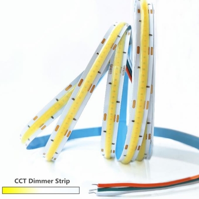 COB CCT 2500K σιλικόνης LED λωρίδα φωτός πολλαπλών χρήσεων