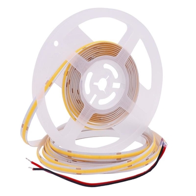 Πλάτος 8mm 10W COB LED Strip Light DC24V 1000lm/M Cool White RA 90