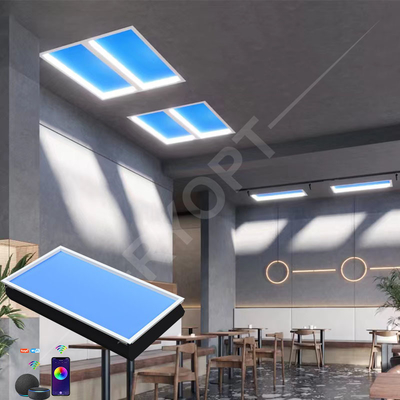 Πρακτικό πάνελ τεχνητού φωτός ημέρας 200W 120x60 RGB σε εσοχή