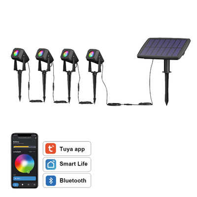 Heatproof Lawn Solar Spotlights Outdoor , 2700K Φώτα τοπίου που αλλάζουν χρώμα