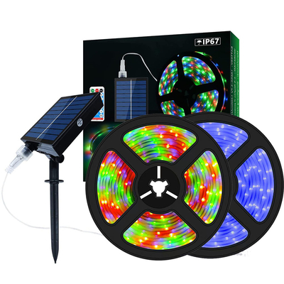 CCT 2700K-6500K Solar Strip Lights For Garden RGB Αδιάβροχα