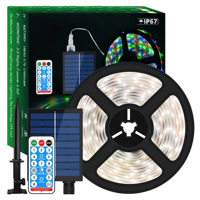 Garden Christmas Outdoor Strip Lights Solar CCT 3000K Μήκος 5M