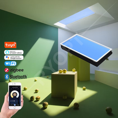 Μπλε ουρανού 1200x600 Dimmable των οδηγήσεων ψευδοροφές φωτός της ημέρας επιτροπής φυσικές