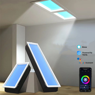 240W RGB + CCT LED οροφικό πάνελ Τεχνητό ουρανίσθιο με μειώσιμες χρωματικές σκηνές μέσω της εφαρμογής Tuya WiFi BT