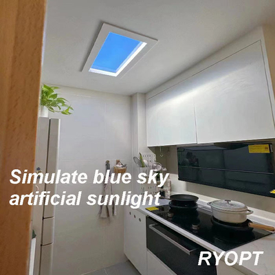 2*2ft 110V AC Τεχνητό ηλιακό φως οροφή, χωρίς πλαίσιο 600x600 LED Panel Light